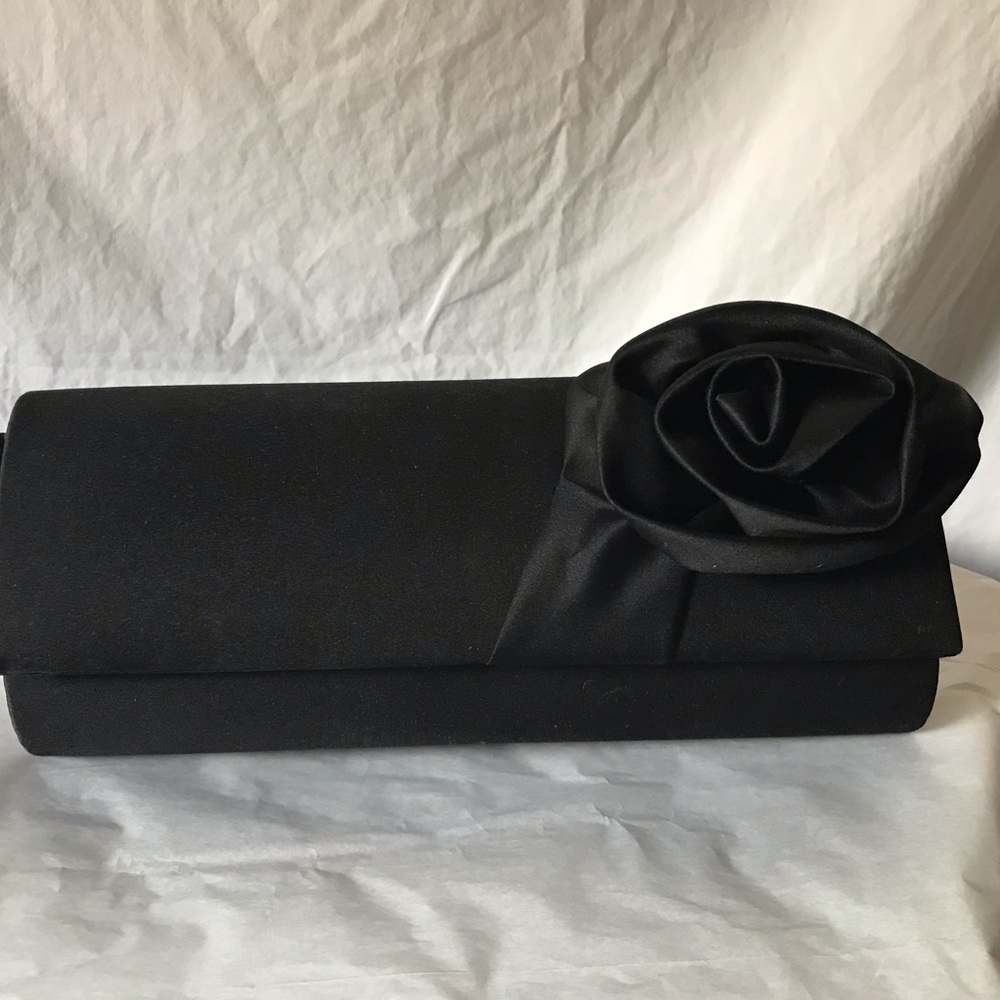 Black evening clutch